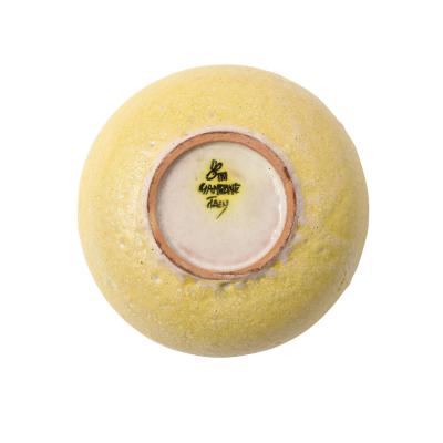 Guido Gambone Guido Gambone Bowl Ceramic Yellow Abstract Geometric Signed