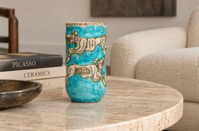 Guido Gambone Guido Gambone Figural Vase with Animals Italy 1955