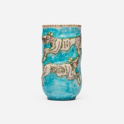 Guido Gambone Guido Gambone Figural Vase with Animals Italy 1955
