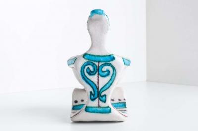 Guido Gambone Guido Gamboni Lady Figurine Salt Cellar