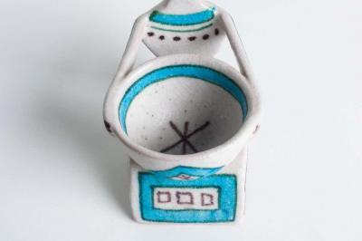 Guido Gambone Guido Gamboni Lady Figurine Salt Cellar
