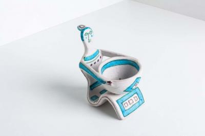 Guido Gambone Guido Gamboni Lady Figurine Salt Cellar