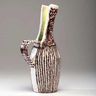 Guido Gambone Italian Ceramic Sculptural Pitcher by Guido Gambone