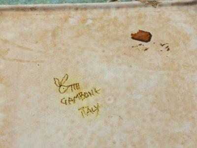 Guido Gambone Large Italian Stoneware Centerpiece by Guido Gambone