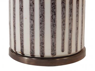 Guido Gambone Vintage Striped Pottery Lamp