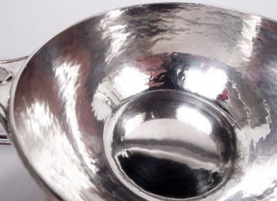 Guild of Handicraft English Sterling Silver Porringer with Loop Handle
