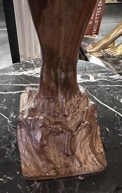 Guillaume Dumont French Art Deco Bathing Nude Female Statue by Guillaume Dumont 1923