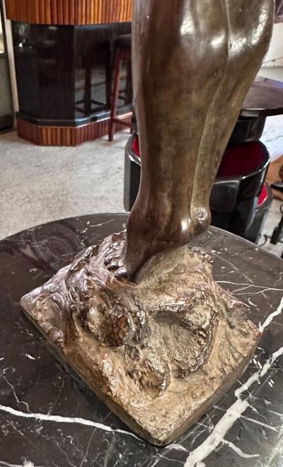 Guillaume Dumont French Art Deco Bathing Nude Female Statue by Guillaume Dumont 1923