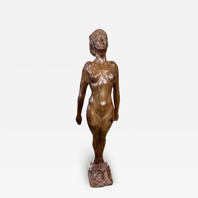 Guillaume Dumont French Art Deco Bathing Nude Female Statue by Guillaume Dumont 1923