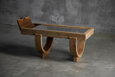 Guillerme et Chambron Coffee Table by Guillerme et Chambron France Mid 20th Century