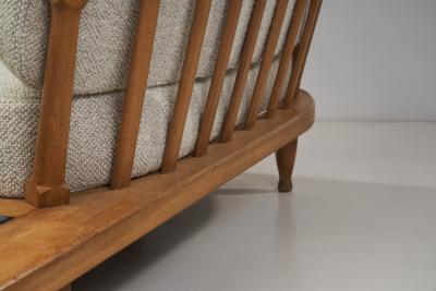 Guillerme et Chambron Corner Sofa with Faience Table France 1960s