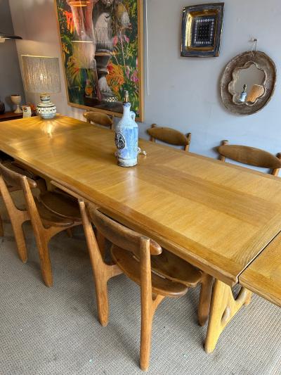 Guillerme et Chambron Dining Table by Guillerme et Chambron Circa 1960s France