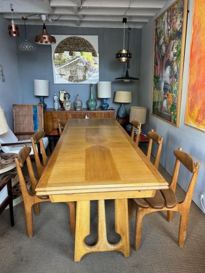 Guillerme et Chambron Dining Table by Guillerme et Chambron Circa 1960s France