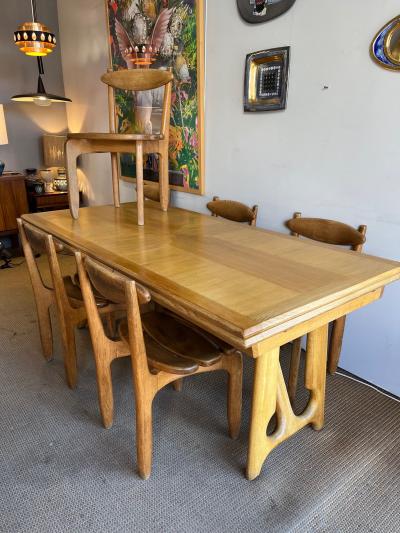Guillerme et Chambron Dining Table by Guillerme et Chambron Circa 1960s France