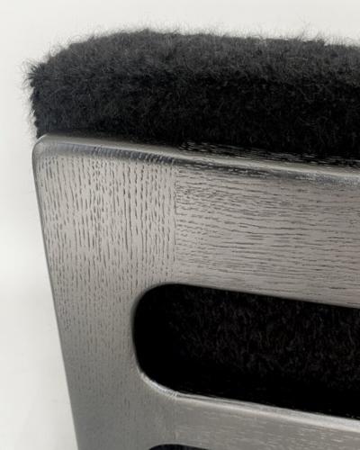 Guillerme et Chambron FRENCH GUILLERME ET CHAMBRON LOUNGE CHAIRS VOTRE MAISON MODEL ELMYRE EBONIZED