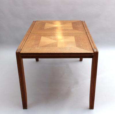 Guillerme et Chambron Fine French 1970s Extendable Oak Dining Table by Guillerme Chambron