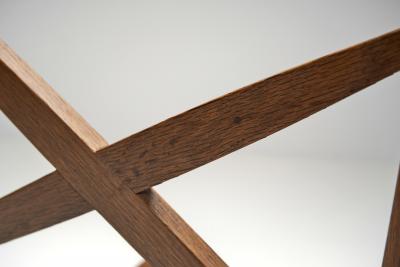 Guillerme et Chambron Five Upholstered Dining Chairs by Guillerme et Chambron France ca 1960s