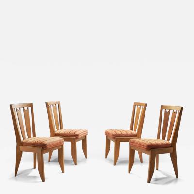 Guillerme et Chambron Four Guillerme et Chambron Dining Chairs for Votre Maison France 20th Century