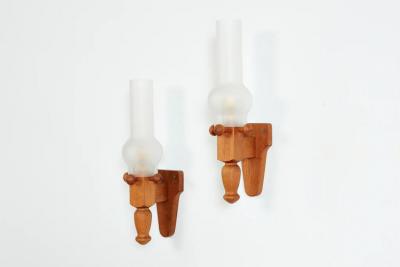 Guillerme et Chambron GUILLERME ET CHAMBRON GLASS SCONCES