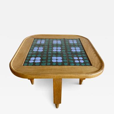 Guillerme et Chambron GUILLERME ET CHAMBRON SQUARE TILE TOP TABLE