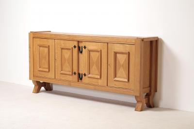 Guillerme et Chambron Guillerme and Chambron Rare Early Period Sideboard for Votre Maison 1955