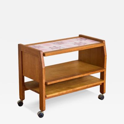 Guillerme et Chambron Guillerme et Chambron Bar Cart w Pink Ceramic