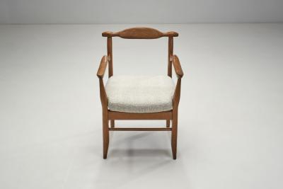 Guillerme et Chambron Guillerme et Chambron Bridge Fumay Pair of Dining Chairs France 1960s
