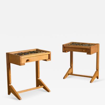 Guillerme et Chambron Guillerme et Chambron Ceramic End Tables