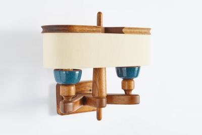 Guillerme et Chambron Guillerme et Chambron Ceramic Wall Sconce