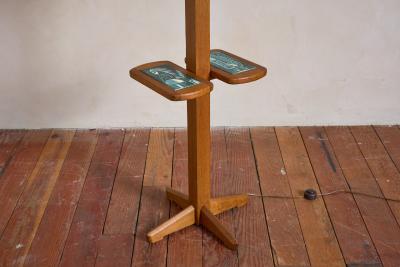 Guillerme et Chambron Guillerme et Chambron Floor Lamp with Table