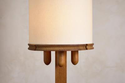 Guillerme et Chambron Guillerme et Chambron Floor Lamp with Table