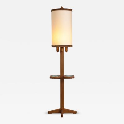 Guillerme et Chambron Guillerme et Chambron Floor Lamp with Table