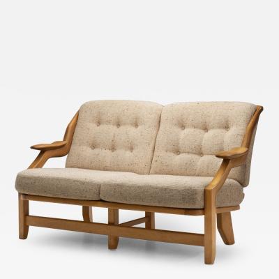 Guillerme et Chambron Guillerme et Chambron Gr goire Oak Settee for Votre Maison France 1960s