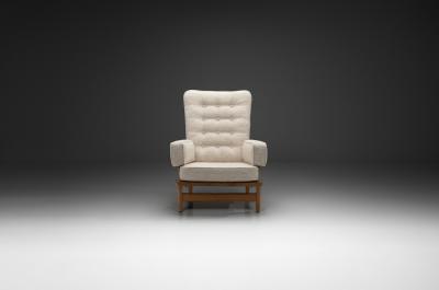 Guillerme et Chambron Guillerme et Chambron Oak Armchair for Votre Maison France Mid 20th Century