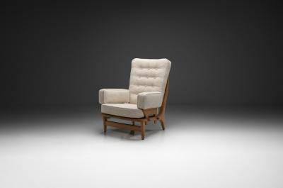 Guillerme et Chambron Guillerme et Chambron Oak Armchair for Votre Maison France Mid 20th Century