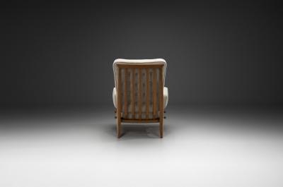 Guillerme et Chambron Guillerme et Chambron Oak Armchair for Votre Maison France Mid 20th Century