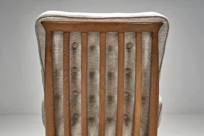 Guillerme et Chambron Guillerme et Chambron Oak Armchair for Votre Maison France Mid 20th Century