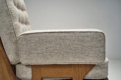 Guillerme et Chambron Guillerme et Chambron Oak Armchair for Votre Maison France Mid 20th Century