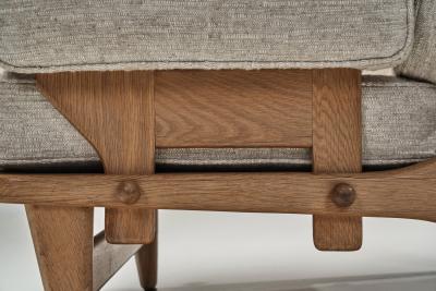 Guillerme et Chambron Guillerme et Chambron Oak Armchair for Votre Maison France Mid 20th Century