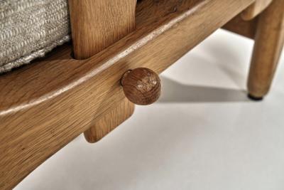 Guillerme et Chambron Guillerme et Chambron Oak Armchair for Votre Maison France Mid 20th Century