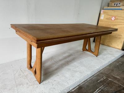 Guillerme et Chambron Guillerme et Chambron Oak Dining Table w Extension Model a LItalienne 