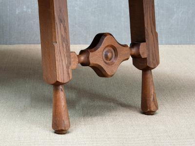 Guillerme et Chambron Guillerme et Chambron Oak Parquetry Dining Table Votre Maison France 1960s