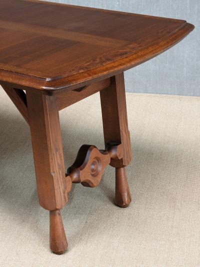 Guillerme et Chambron Guillerme et Chambron Oak Parquetry Dining Table Votre Maison France 1960s