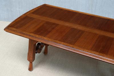 Guillerme et Chambron Guillerme et Chambron Oak Parquetry Dining Table Votre Maison France 1960s