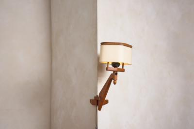 Guillerme et Chambron Guillerme et Chambron Rotating Corner Wall Sconce
