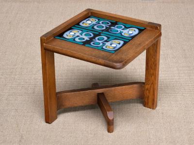 Guillerme et Chambron Guillerme et Chambron Set of Four Side Tables Modular Coffee Table 1950s