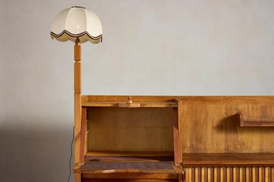 Guillerme et Chambron Guillerme et Chambron Sideboard with Lamp