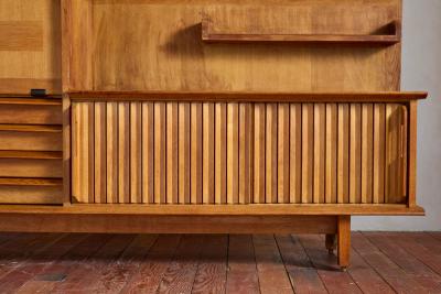 Guillerme et Chambron Guillerme et Chambron Sideboard with Lamp