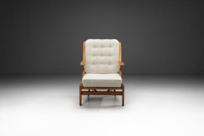 Guillerme et Chambron Guillerme et Chambron Sloping Armchair for Votre Maison France ca 1960s