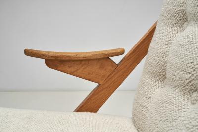 Guillerme et Chambron Guillerme et Chambron Sloping Armchair for Votre Maison France ca 1960s